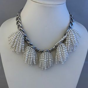 Banana Republic Pearls Tassel Big Necklace